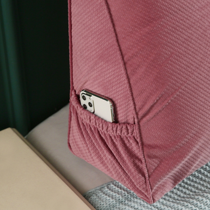 91家纺网 家纺一手货源 找家纺 永光家居 立体绒长三角靠垫 双人床头靠垫 榻榻米大靠枕靠背