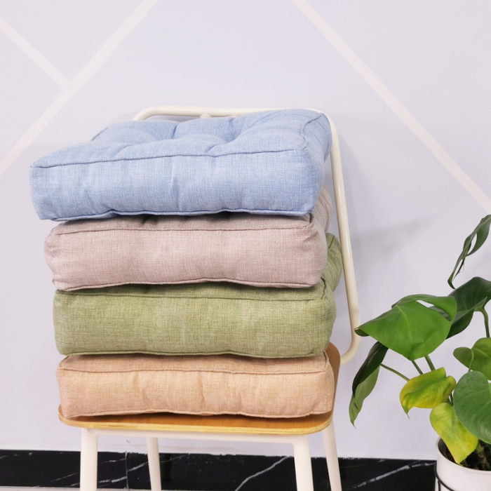 91家纺网 家纺一手货源 找家纺 （总）李帅家居多彩加厚立体滚边亚麻坐垫禅修跪拜垫太师椅子垫蒲团垫