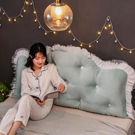 91家纺网 家纺一手货源 找家纺 （总）一兰 2020新款ins网红水晶绒床头靠垫靠背