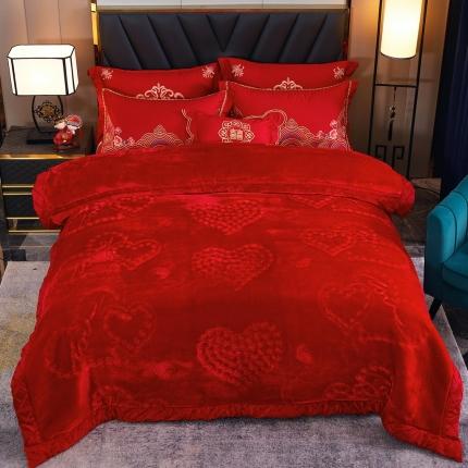 91家纺网 家纺一手货源 找家纺 （总）新款婚庆绣花毯