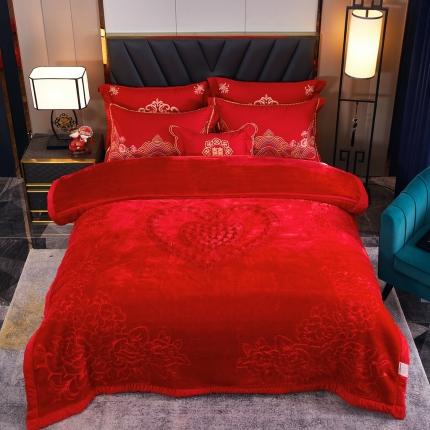 91家纺网 家纺一手货源 找家纺 （总）新款婚庆绣花毯