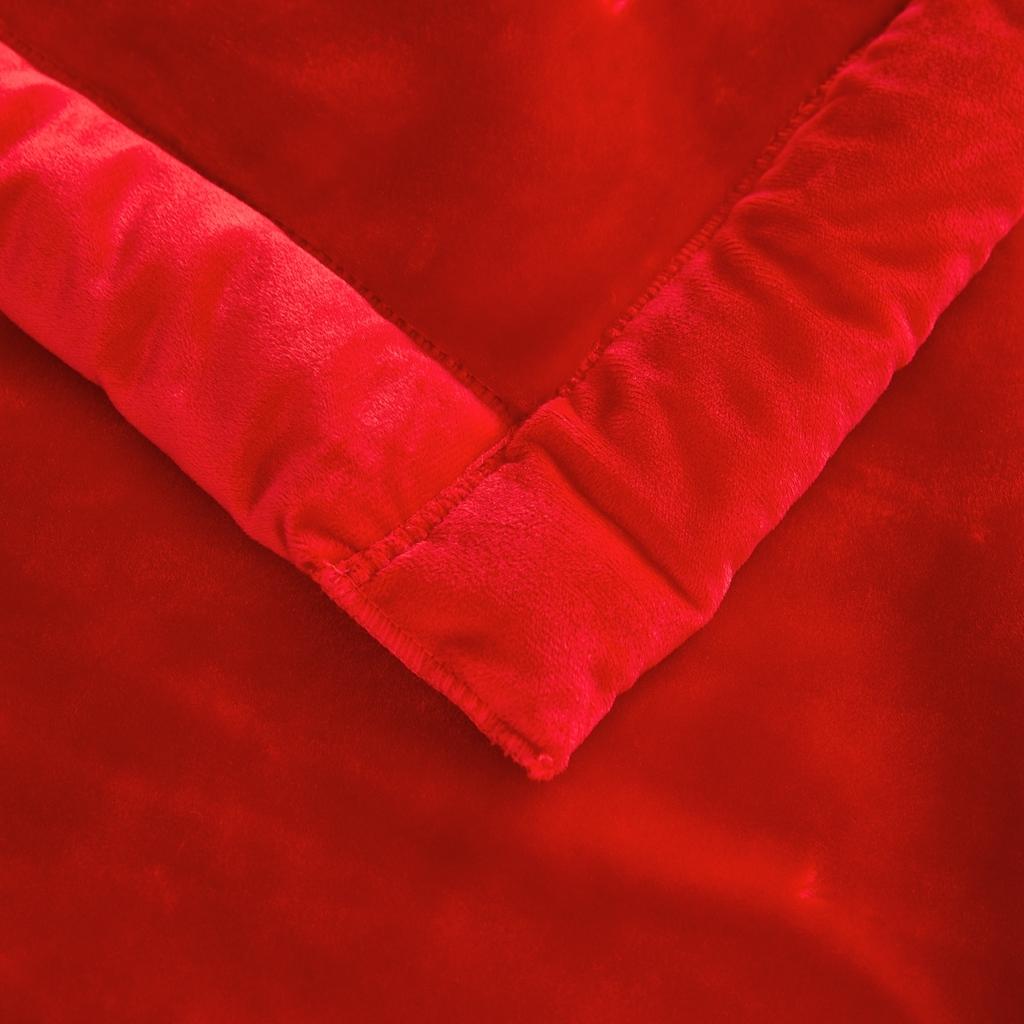 91家纺网 家纺一手货源 找家纺 新款婚庆绣花毯619工艺毯大红-龙凤/9斤