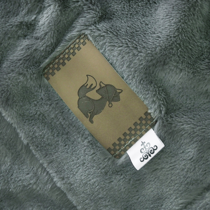 91家纺网 家纺一手货源 找家纺 卡奥2021纯色貂毛毯加厚双层皮草盖毯银狐绒毛毯纯面-气质灰