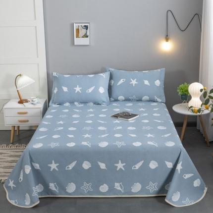 91家纺网 家纺一手货源 找家纺 （总）润淳 2025新款棉麻老粗布全棉床单三件套