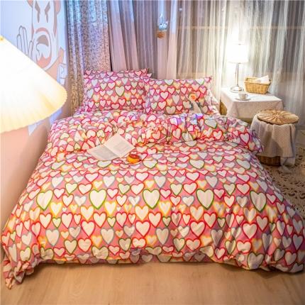 91家纺网 家纺一手货源 找家纺 （总）感遇家纺 2020新款全棉小清新卡通四件套新花色