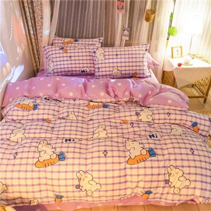 91家纺网 家纺一手货源 找家纺 （总）感遇家纺 2020新款全棉小清新卡通四件套新花色