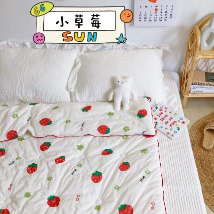 91家纺网 家纺一手货源 找家纺 星期八 2020新款婴儿裸睡级春秋冬被 小草莓