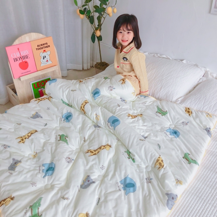 91家纺网 家纺一手货源 找家纺 星期八 2020新款婴儿裸睡级春秋冬被 动物园