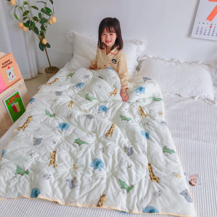 91家纺网 家纺一手货源 找家纺 星期八 2020新款婴儿裸睡级春秋冬被 动物园