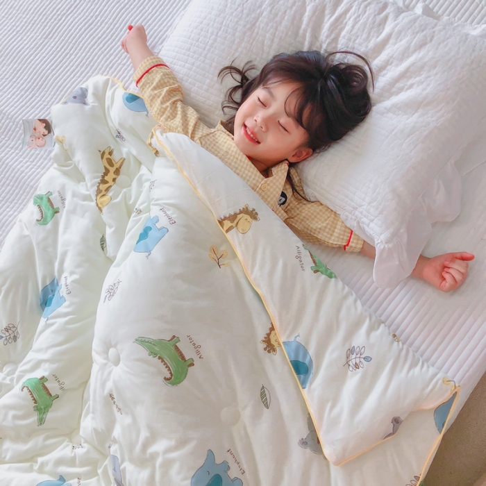 91家纺网 家纺一手货源 找家纺 星期八 2020新款婴儿裸睡级春秋冬被 动物园