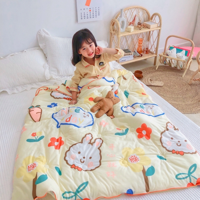 91家纺网 家纺一手货源 找家纺 星期八 2020新款婴儿裸睡级春秋冬被 小兔纸