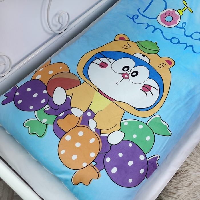 91家纺网 家纺一手货源 找家纺 沁童 2023新款儿童卡通睡袋 乖乖机器猫