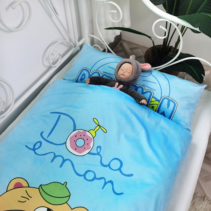 91家纺网 家纺一手货源 找家纺 沁童 2023新款儿童卡通睡袋 乖乖机器猫