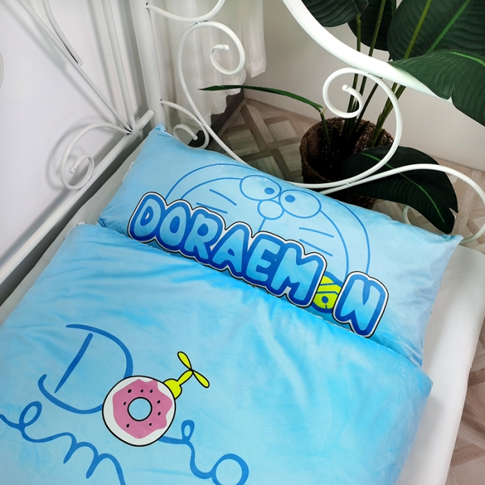 91家纺网 家纺一手货源 找家纺 沁童 2023新款儿童卡通睡袋 乖乖机器猫