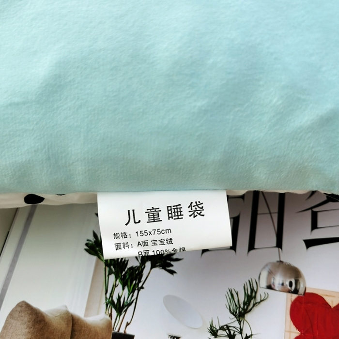 91家纺网 家纺一手货源 找家纺 沁童 2023新款儿童卡通睡袋 欢乐芝麻街