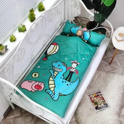 沁童 2023新款儿童卡通睡袋 绿色恐龙