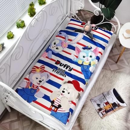 沁童 2023新款儿童卡通睡袋 条纹小熊