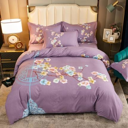 91家纺网 家纺一手货源 找家纺 （总2）雲归梦 2020新款全棉生态磨毛大版四件套