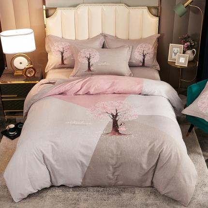 91家纺网 家纺一手货源 找家纺 （总2）雲归梦 2020新款全棉生态磨毛大版四件套