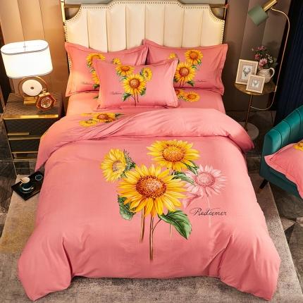 91家纺网 家纺一手货源 找家纺 （总2）雲归梦 2020新款全棉生态磨毛大版四件套