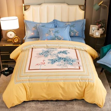 雲归梦 2020新款全棉生态磨毛大版四件套 梦兰亭