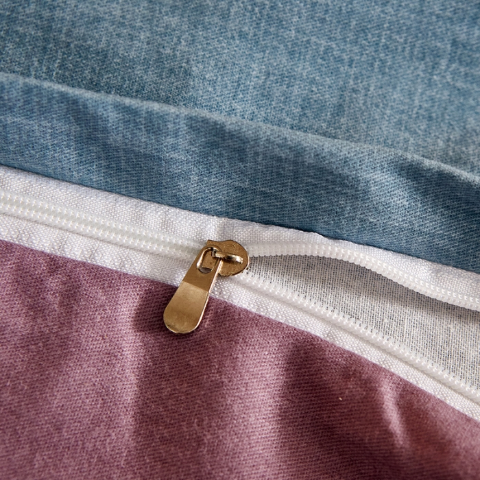 91家纺网 家纺一手货源 找家纺 雲归梦 2020新款全棉生态磨毛大版四件套 沐春风绿-蓝