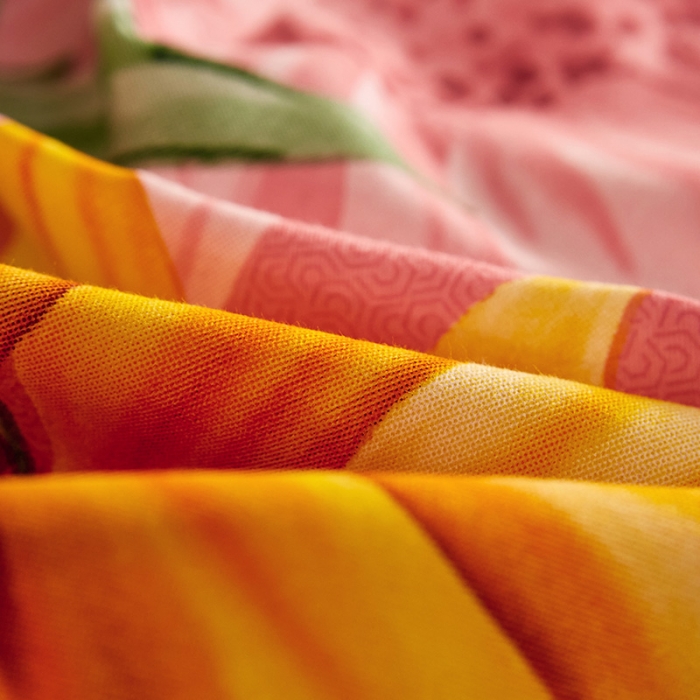 91家纺网 家纺一手货源 找家纺 雲归梦 2020新款全棉生态磨毛大版四件套 向日葵花-玉