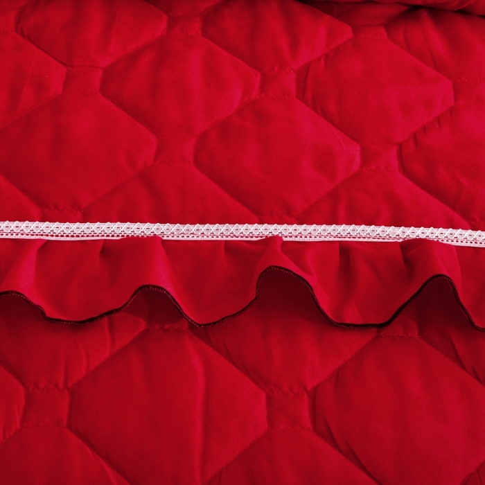 91家纺网 家纺一手货源 找家纺 （总）艾裙海 2025新款床裙款半夹棉四件套