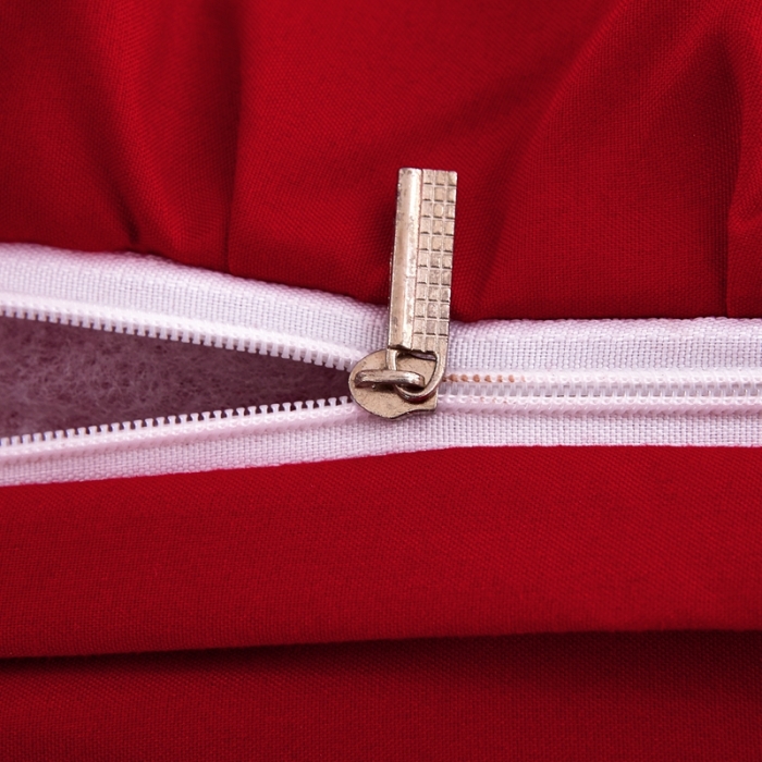 91家纺网 家纺一手货源 找家纺 艾裙海 2025新款床裙款半夹棉四件套 大红