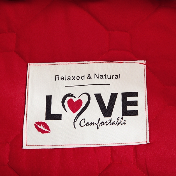 91家纺网 家纺一手货源 找家纺 艾裙海 2025新款床裙款半夹棉四件套 大红