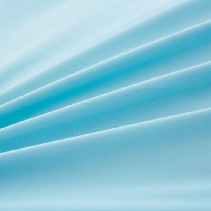 91家纺网 家纺一手货源 找家纺 艾裙海 2025新款床裙款半夹棉四件套 粉拼蓝