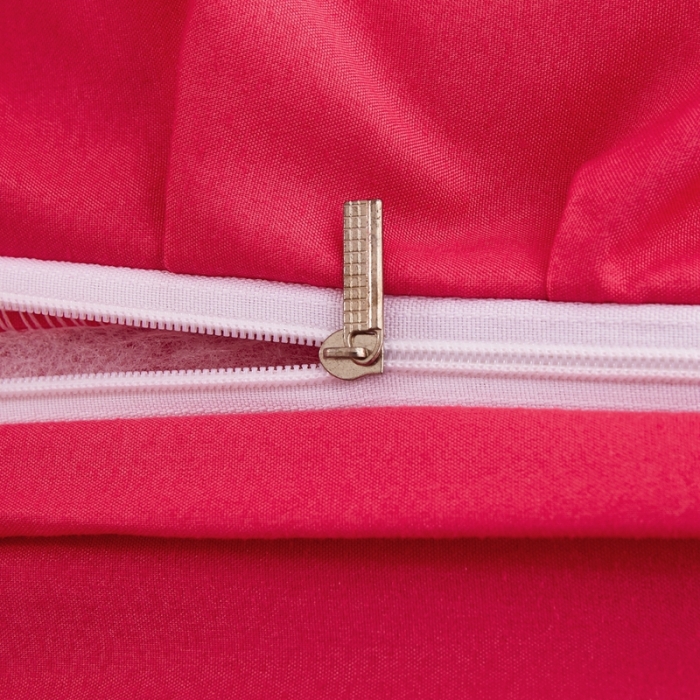 91家纺网 家纺一手货源 找家纺 艾裙海 2025新款床裙款半夹棉四件套 西瓜红