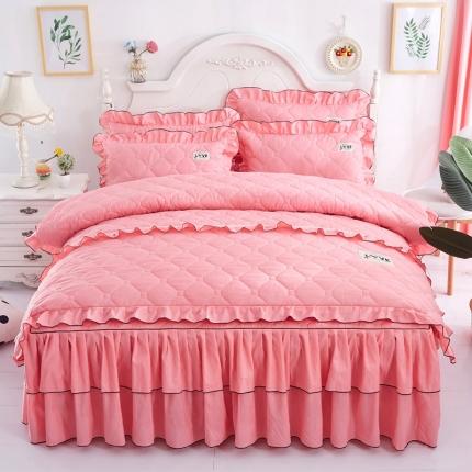 91家纺网 家纺一手货源 找家纺 （总）艾裙海 2025新款床裙款全夹棉四件套