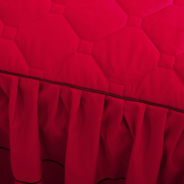 91家纺网 家纺一手货源 找家纺 （总）艾裙海 2025新款纯色磨毛夹棉单床裙