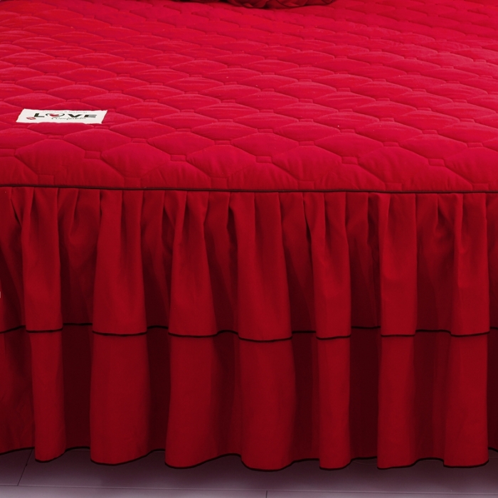 91家纺网 家纺一手货源 找家纺 （总）艾裙海 2025新款纯色磨毛夹棉单床裙