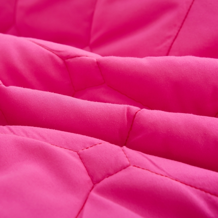 91家纺网 家纺一手货源 找家纺 艾裙海 2025新款纯色磨毛夹棉单床裙 粉拼玫