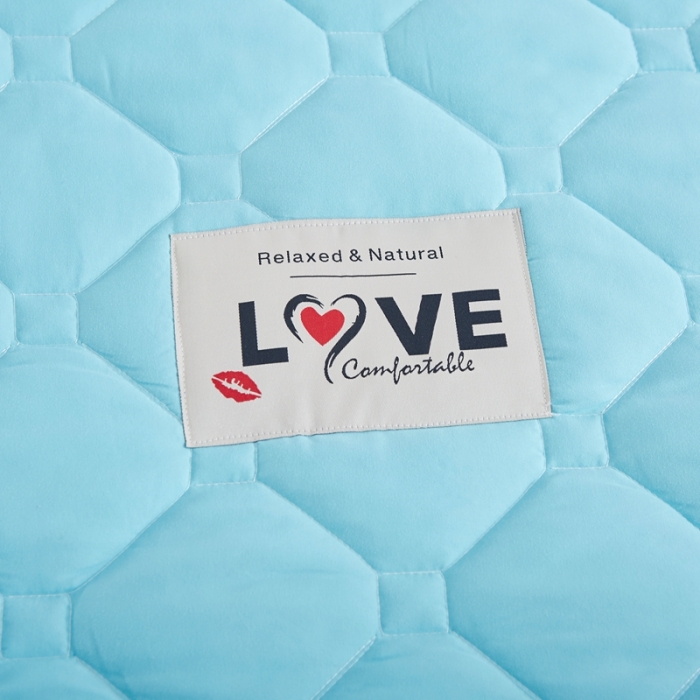 91家纺网 家纺一手货源 找家纺 艾裙海 2025新款纯色磨毛夹棉单床裙 湖蓝拼玉