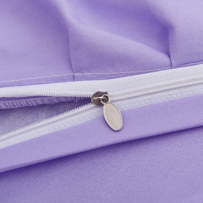 91家纺网 家纺一手货源 找家纺 艾裙海 2025新款床裙款全夹棉四件套 紫色