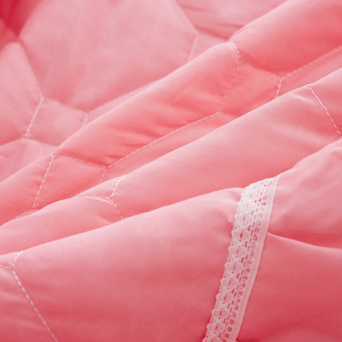 91家纺网 家纺一手货源 找家纺 艾裙海 2025新款纯色磨毛夹棉单床裙 玉色