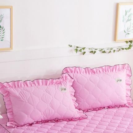 91家纺网 家纺一手货源 找家纺 （总）艾裙海 2025新款纯色磨毛夹棉单枕套一对