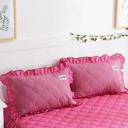 91家纺网 家纺一手货源 找家纺 （总）艾裙海 2025新款纯色磨毛夹棉单枕套一对