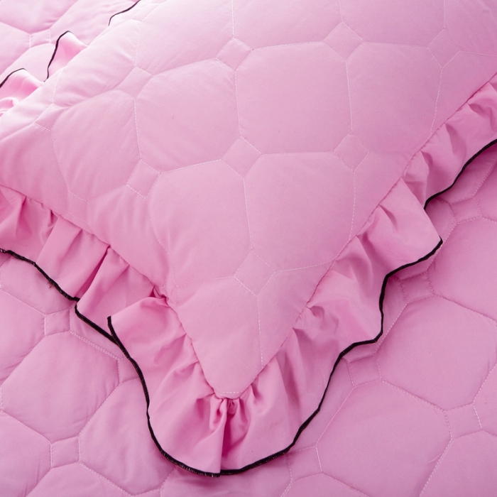 91家纺网 家纺一手货源 找家纺 （总）艾裙海 2025新款纯色磨毛夹棉单枕套一对