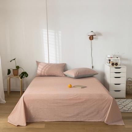 91家纺网 家纺一手货源 找家纺 （总）蓝巢 2020新款全棉色织水洗棉单床单