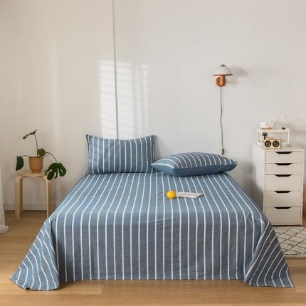 91家纺网 家纺一手货源 找家纺 （总）蓝巢 2020新款全棉色织水洗棉单床单