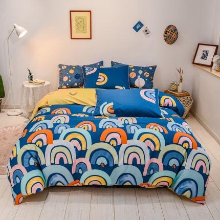 91家纺网 家纺一手货源 找家纺 （总）佰亿莱 2024新款全棉13372印花四件套