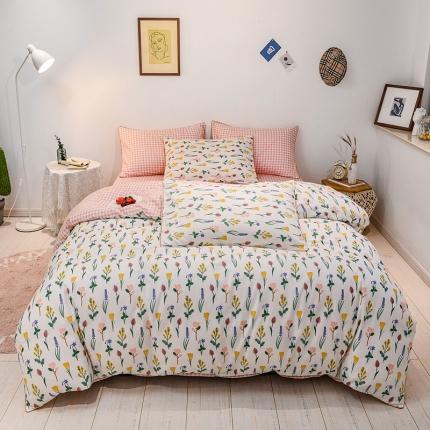 91家纺网 家纺一手货源 找家纺 佰亿莱 2024新款全棉13372印花四件套 美丽田园