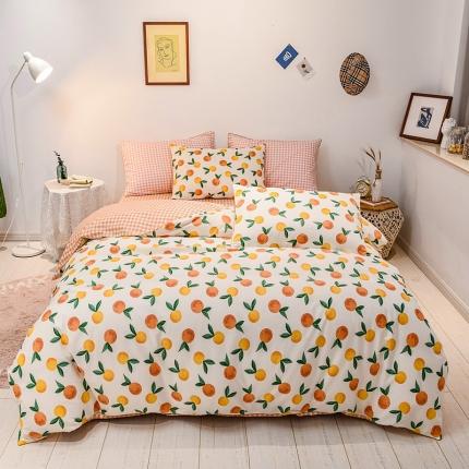 91家纺网 家纺一手货源 找家纺 佰亿莱 2024新款全棉13372印花四件套 盛夏