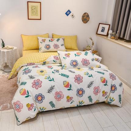 91家纺网 家纺一手货源 找家纺 （总）佰亿莱 2024新款全棉13372印花四件套