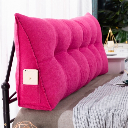 直销一件代发2020新款韩国绒榻榻米三角床头靠垫大靠背靠枕床