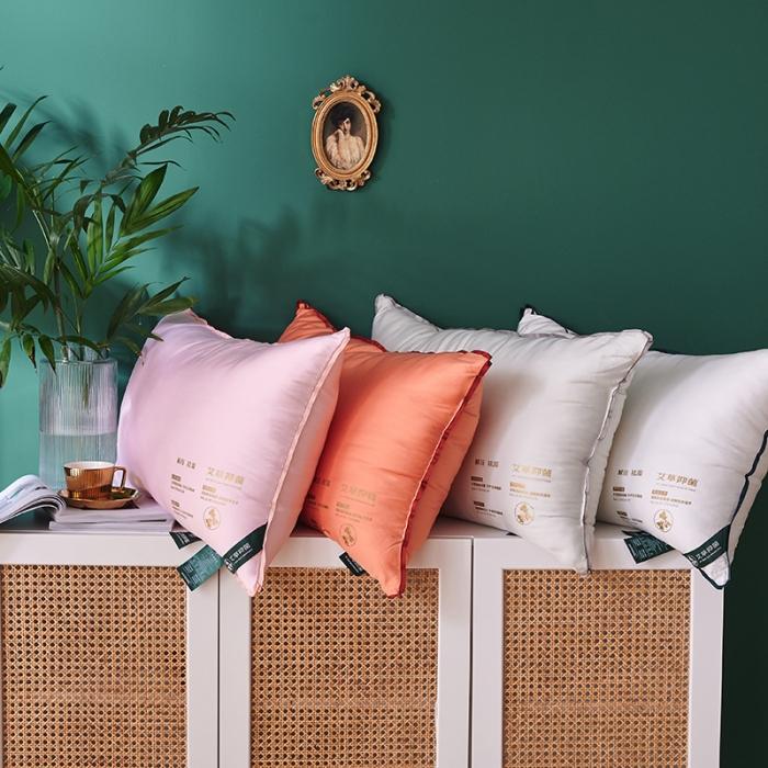 91家纺网 家纺一手货源 找家纺 （总）赛格时代家居  枕芯  艾草亲肤羽丝绒枕